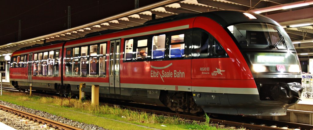 Die Elbe-Saale-Bahn in Rostock am 28.12.2011