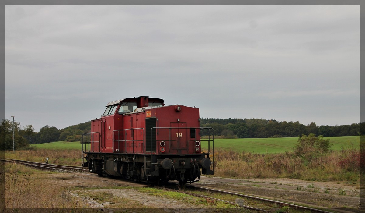 203 121 der BBL abgestellt in Möllenhagen am 09.10.2014