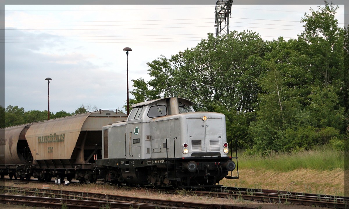 211 160  111 001  der Captrain/ITL am 02.06.2015 im IAB Neubrandenburg.