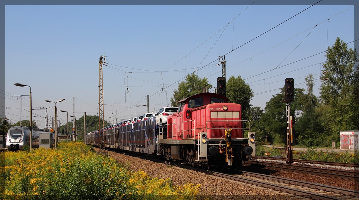 294 602 bei der Durchfahrt von Leipzig - Thekla am 21.08.2015 