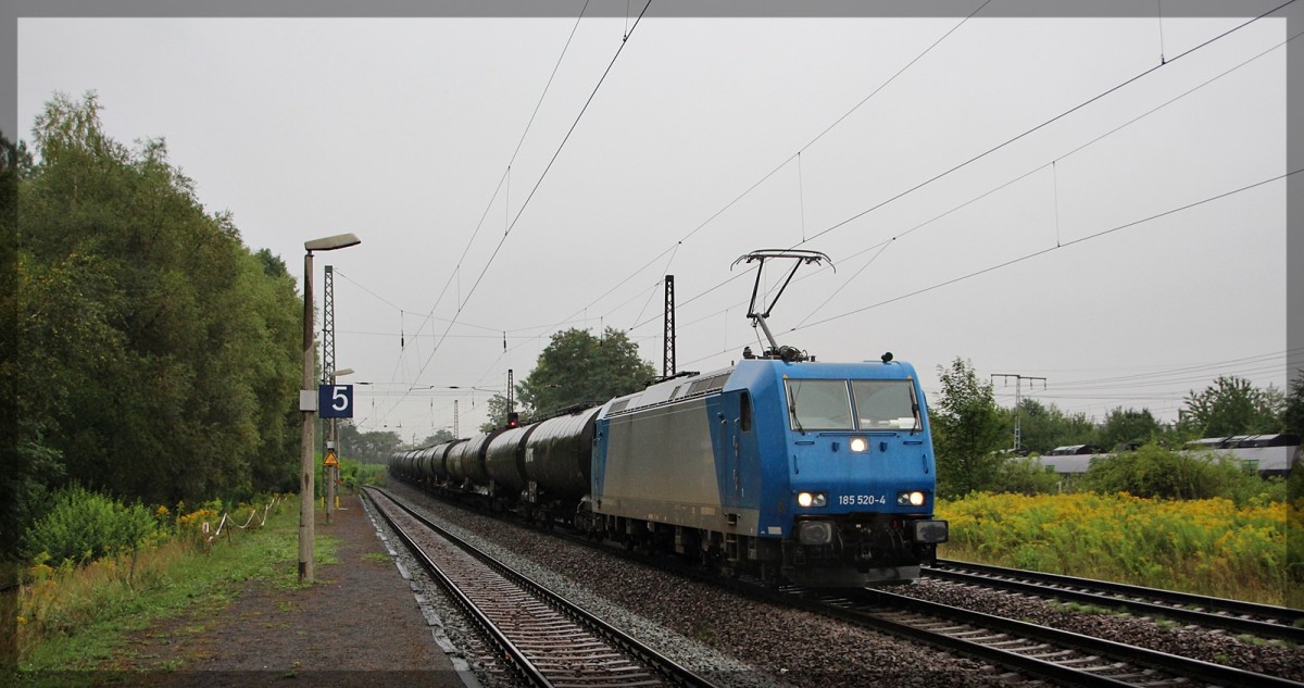 CFL 185 520 bei der Durchfahrt von Leipzig - Thekla am 19.08.2015