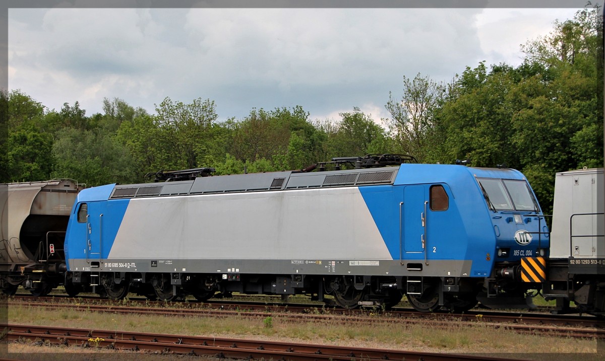 ITL/Captrain 185 504  185 CL 004  abgestellt im IAB Neubrandenburg am 20.05.2015