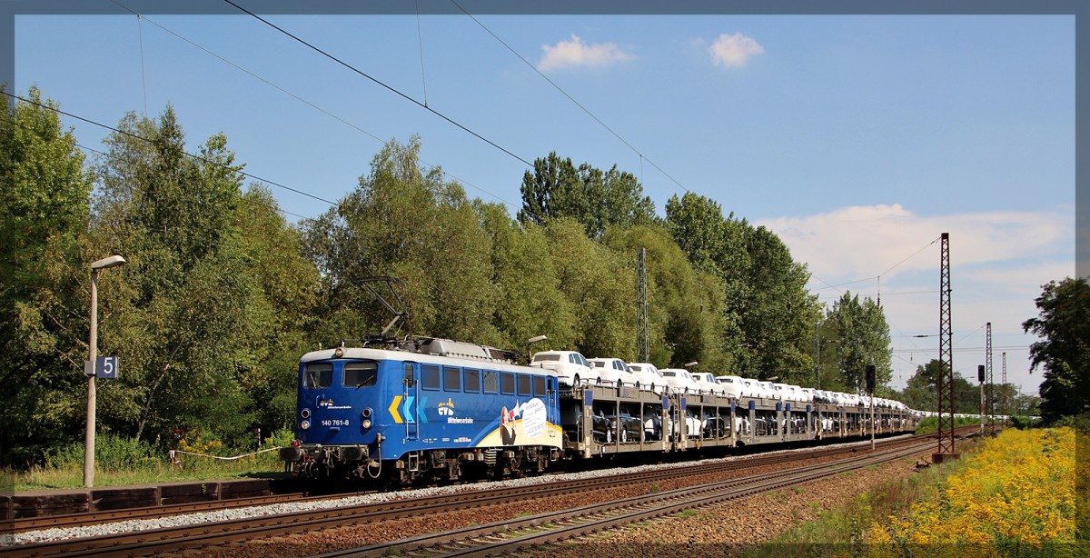 MWB 140 761 bei der Durchfahrt von Leipzig - Thekla am 21.08.2015