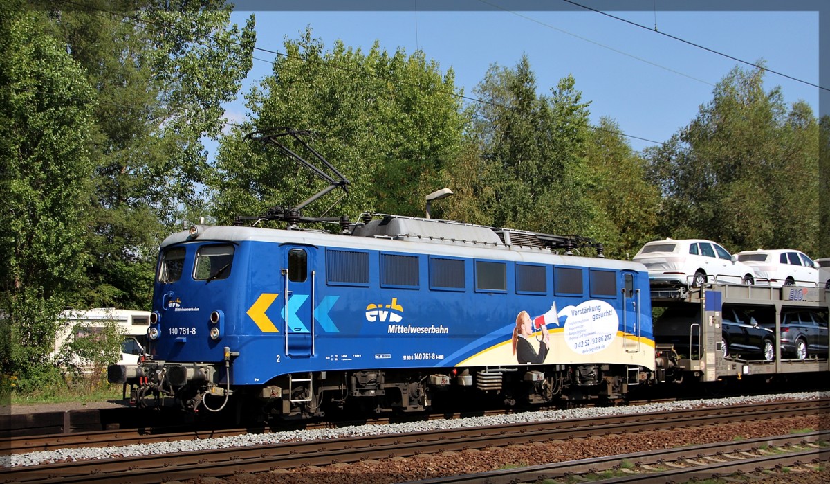 MWB 140 761 bei der Durchfahrt von Leipzig - Thekla am 21.08.2015