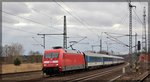 BR 101/486569/101-033-mit-einem-ec-in 101 033 mit einem EC in Richtung Berlin bei der Durchfahrt von Hagenow-Land am 20.03.2016