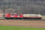 Die 110 169 und 103 222 in Fulda am 2.4.2012!