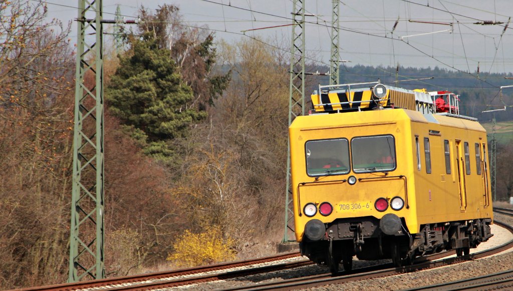Der 708 306 bei Fulda am 2.4.2012!