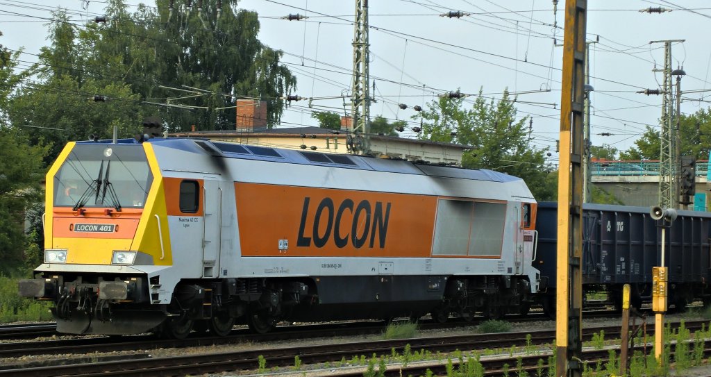 Die 264 005 der Locon in Neubrandenburg am 15.6.2011