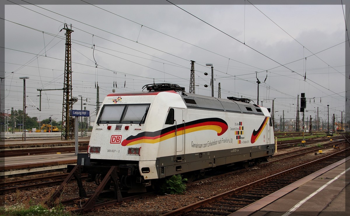 101 027 abgestellt in Leipzig Hbf am 19.08.2015