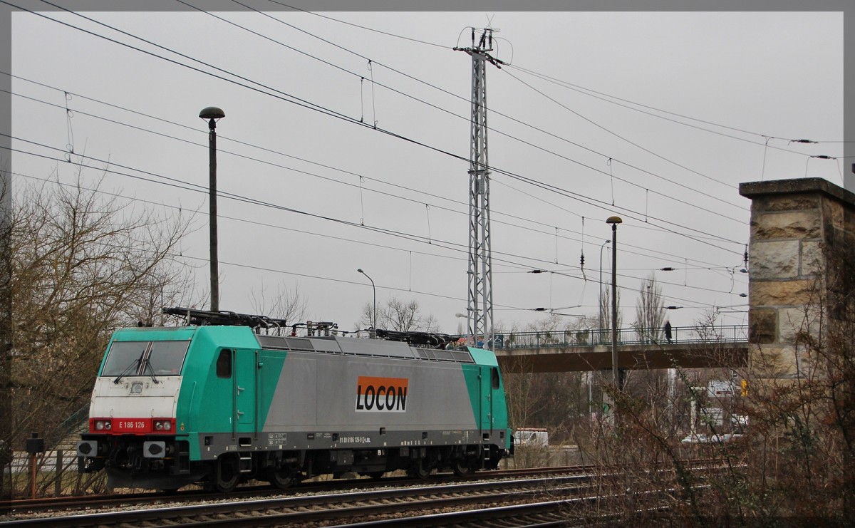 186 126 von Locon abgestellt in Waren (a.d.Müritz) am 18.03.2016