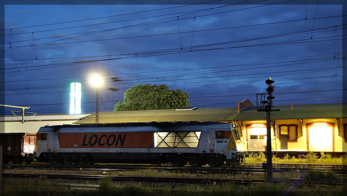 264 005 von Locon am 26.05.2015 abgestellt in Neubrandenburg