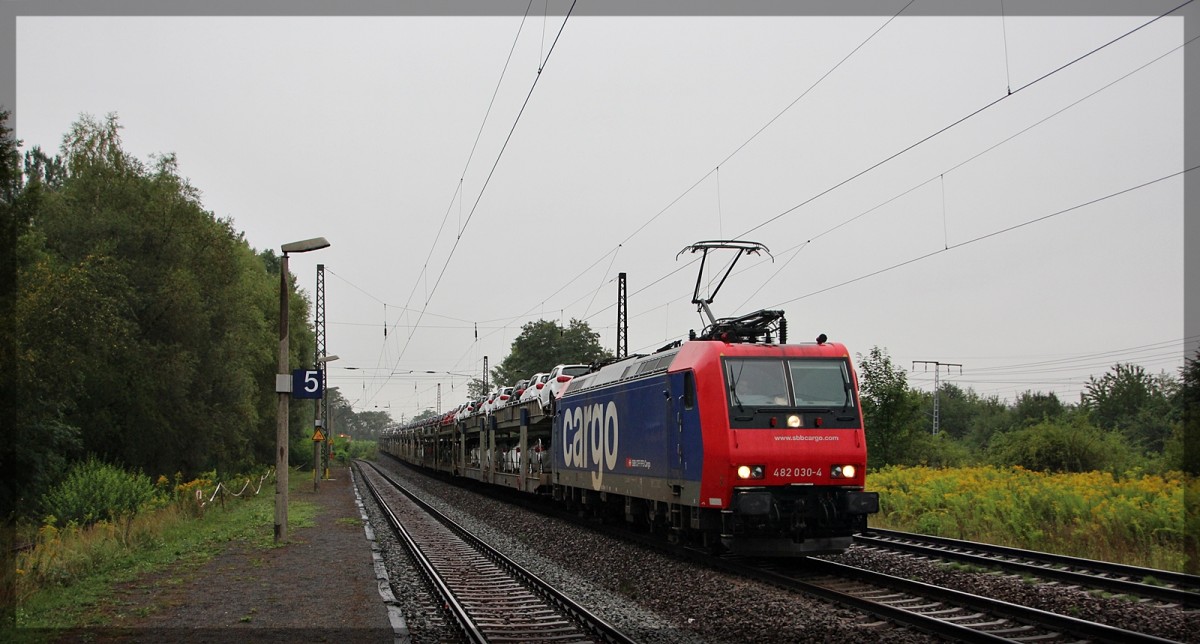 482 030 bei der Durchfahrt von Leipzig - Thekla am 19.08.2015