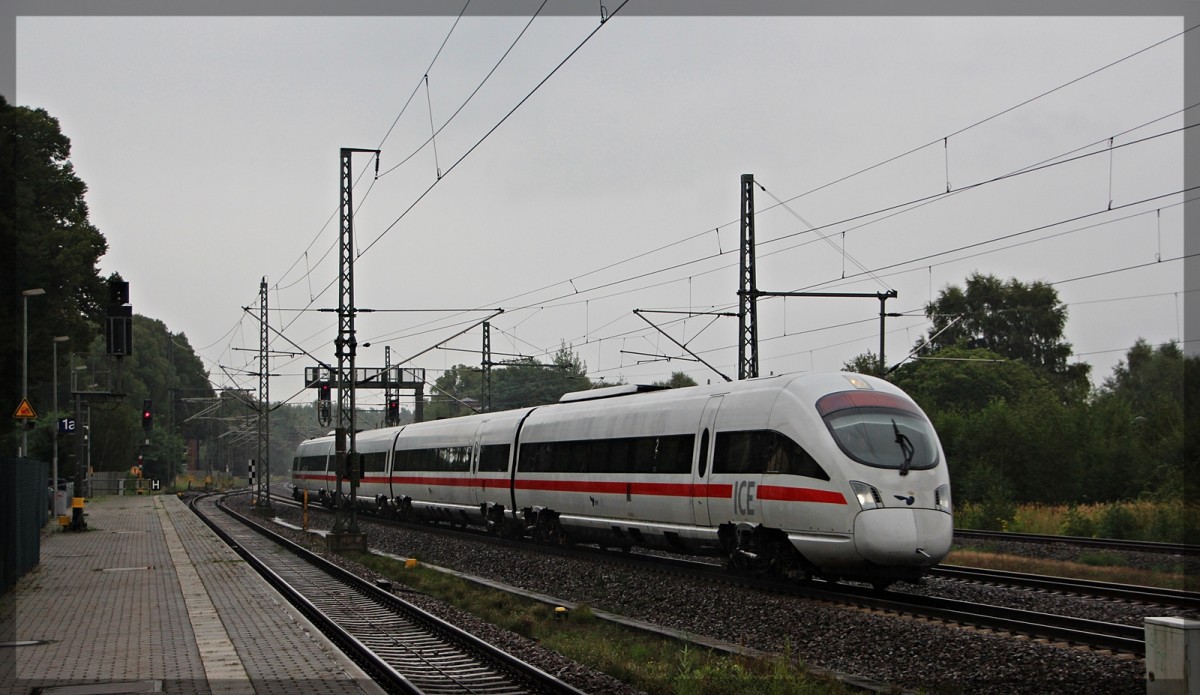605 003 als ICE von Berlin nach Hamburg am 19.09.2015 in Hagenow Land