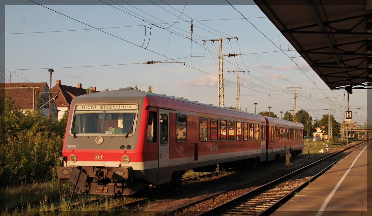 628 / 928 641 abgestellt in Neubrandenburg.