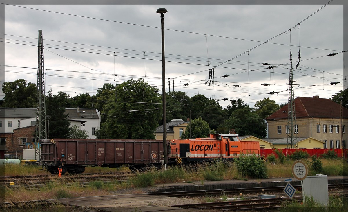 Die Locon 201 878  LOCON 209  in Neubrandenburg am 15.06.2015