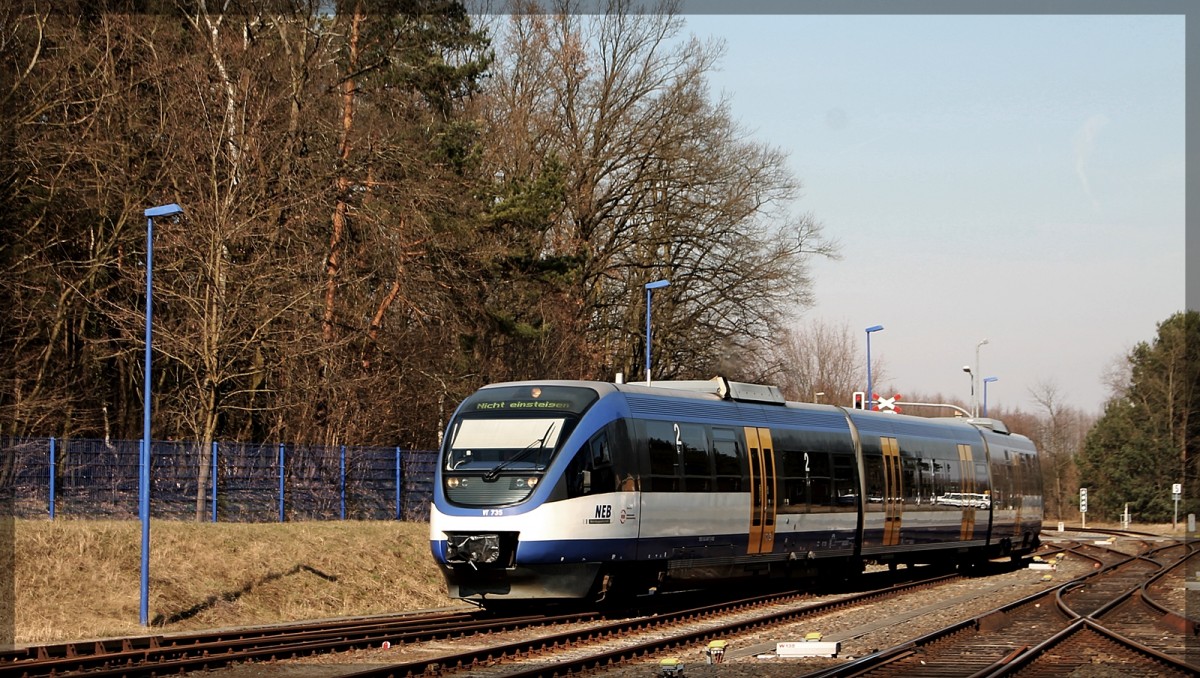 NEB VT 735 in Basdorf am 19.3.2015.