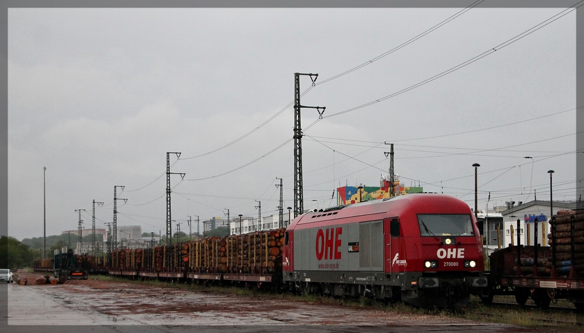 OHE 223 101  270080  in Neubrandenburg bei Rangierarbeiten am 28.05.2015