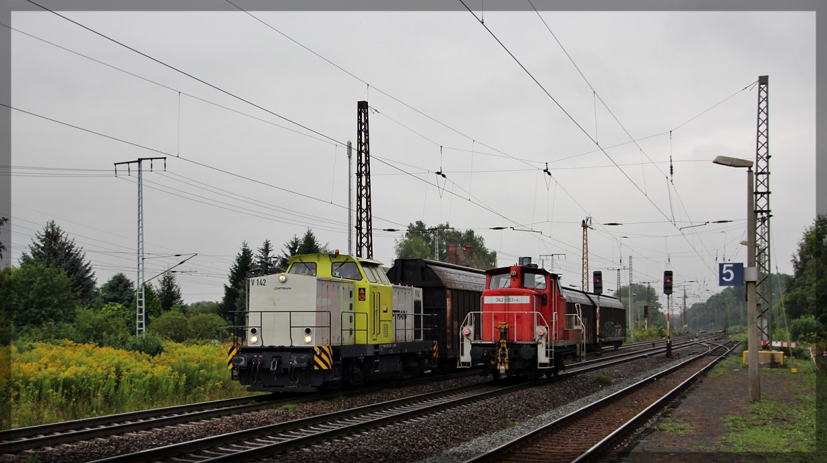RBB 293 900-7 bei der Durchfahrt von Leipzig - Thekla am 19.08.2015