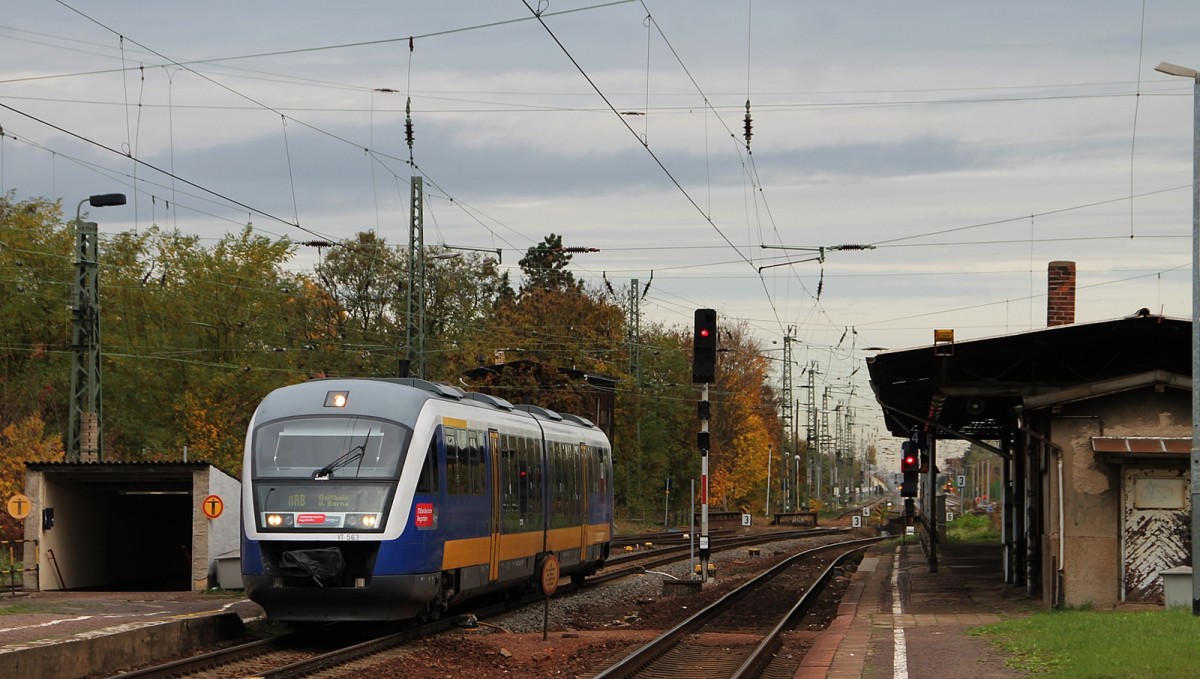VT 563 in Gaschwitz am 21.10.2013