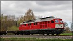 br-232233234/491130/232-909-bei-kraase-mit-ihrem 232 909 bei Kraase mit ihrem Leerzug in Richtung Möllenhagen am 19.04.2016