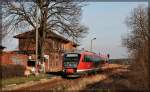 br-642desiro/400055/642-186-im-alten-bahnhof-nossentin 642 186 im alten Bahnhof Nossentin am 18.01.2015, welcher ein Glück auch 2015 noch in Benutzung der Bahn ist. 