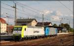 BR 185/425696/itlcaptrain-145-095-und-185-524 ITL/Captrain 145 095 und 185 524 abgestellt in Angermünde am 23.08.2014