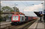 185 649 der ITL in Neustrelitz Hbf in Richtung Berlin unterwegs am 13.05.2015