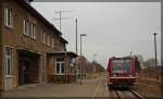 eisenbahngesellschaft-potsdam-egp-2/485648/egphans-vt-504-006-504-002 EGP/HANS VT 504 006 (504 002) bei der Einfahrt in den Bahnhof Mirow am 18.03.2016
