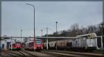 itl-eisenbahngesellschaft-mbh-2/471115/623-020--623-026-und 623 020 + 623 026 und 293.01 ( 293 512 ) abgestellt im IAB Neubrandenburg am 14.12.2015